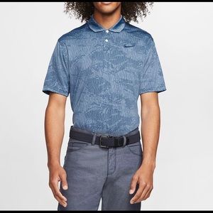 Nike Dri fit vapor golf polo ghost camo blue